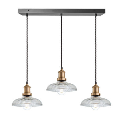 Brooklyn Glass Dome Wire Cluster Lights - 8 Inch - Chandelier & Cluster Lights - Industville Lighting UK