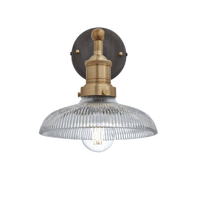 Brooklyn Glass Dome Wall Light - 8 Inch - Brooklyn - Industrial Style Ceiling & Wall Lights - Industville Lighting UK