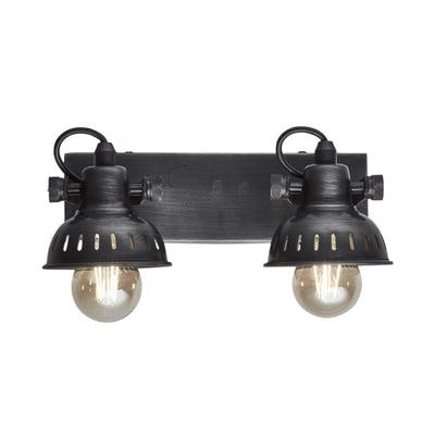 Double Swivel Spotlight Wall Light in Pewter, Product Code SW-SFM-D-P