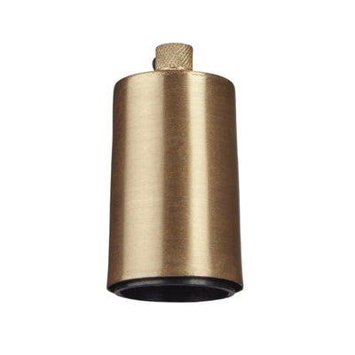 Sleek Edison ES E27 Bulb Holder - Brass Industville SL-BH-B