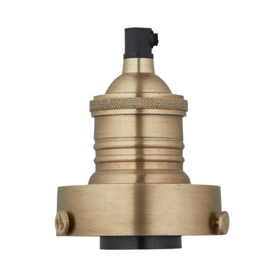 Brass Brooklyn ES E27 Large Glass Bulb Holder, Product Code is BR-GLBH-B