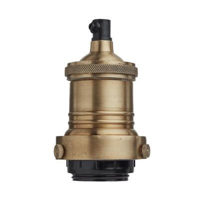 Brooklyn ES E27 Bulb Holder in Brass, Product Code is BR-BH-B