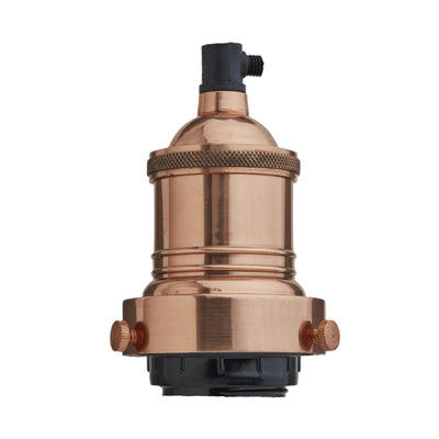 Brooklyn ES E27 Bulb Holder in Copper, Product Code is BR-BH-C