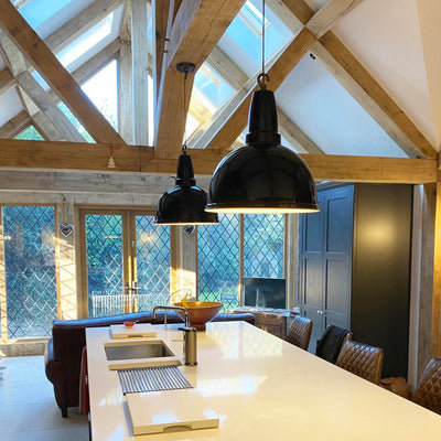 Retro Large Pendant - 17 Inch - Large Decorative Lights - Industville Lighting UK