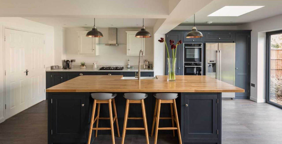 Blue kitchen interior design
