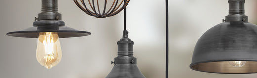 Brooklyn 5 wire pendant in pewter