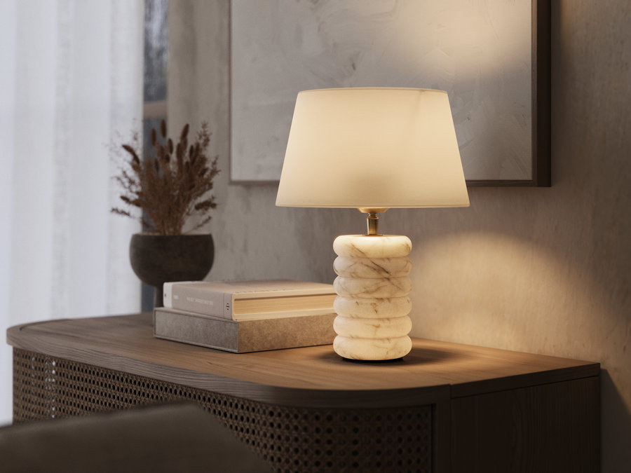 Raw & Refined Stone: How to Style Travertine and Alabaster Lighting