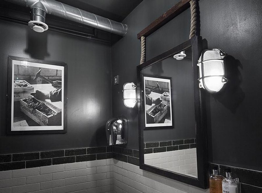Commercial Washroom Interior Design Lighting Trends
