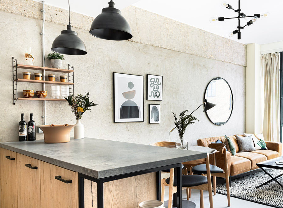 A bright, modern home interior