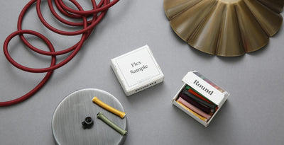 Coloured 3 core flex light cables