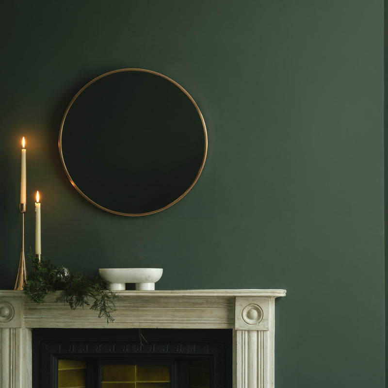 mirror and wall light