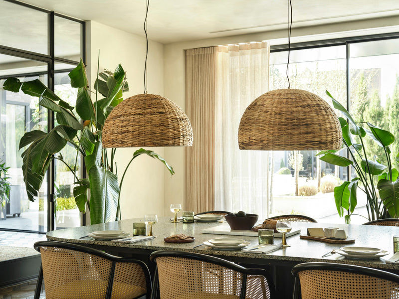 Natural Fibre, Wood & Stone Lights