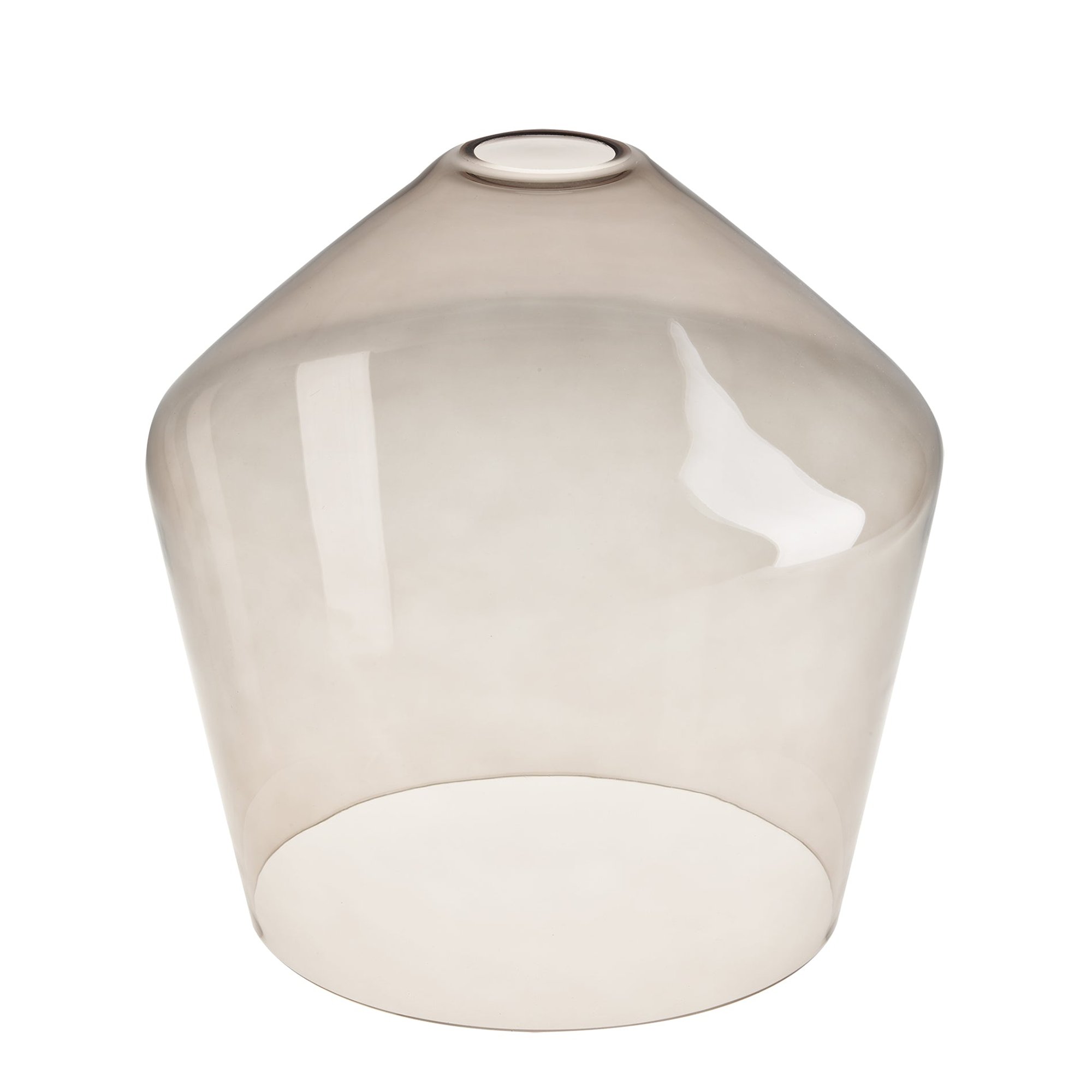 Smoked Glass Mocha Schoolhouse Shade in 10 Inch