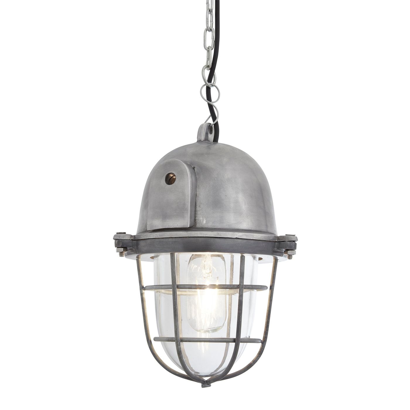 Bulkhead Cage Pendant in 11 Inch in Gunmetal, Product Code BK-CGP11-GN