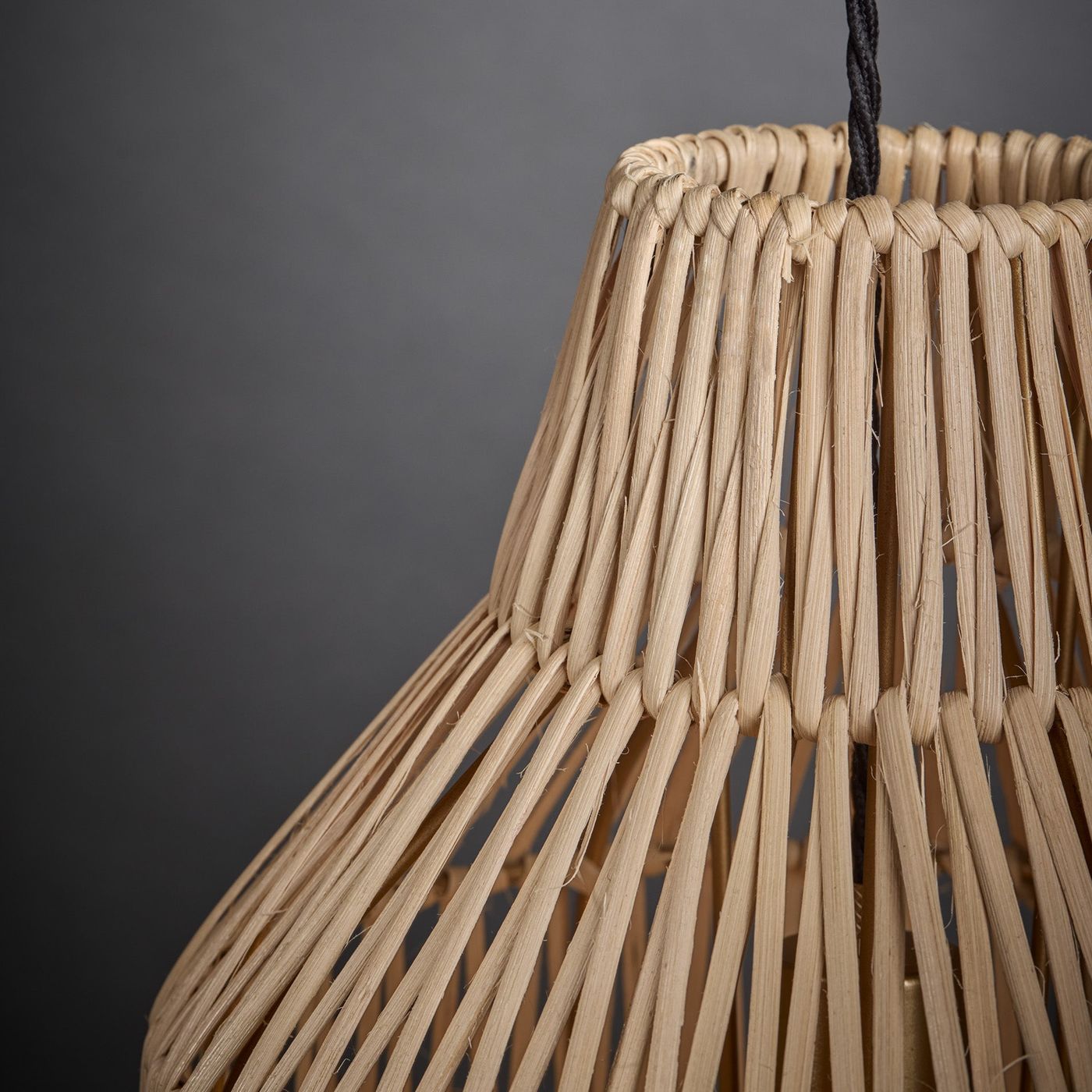 Vase Boho Design 11-Inch Natural Pendant Light by Industville - Design Code BH-RA-VAP11-N
