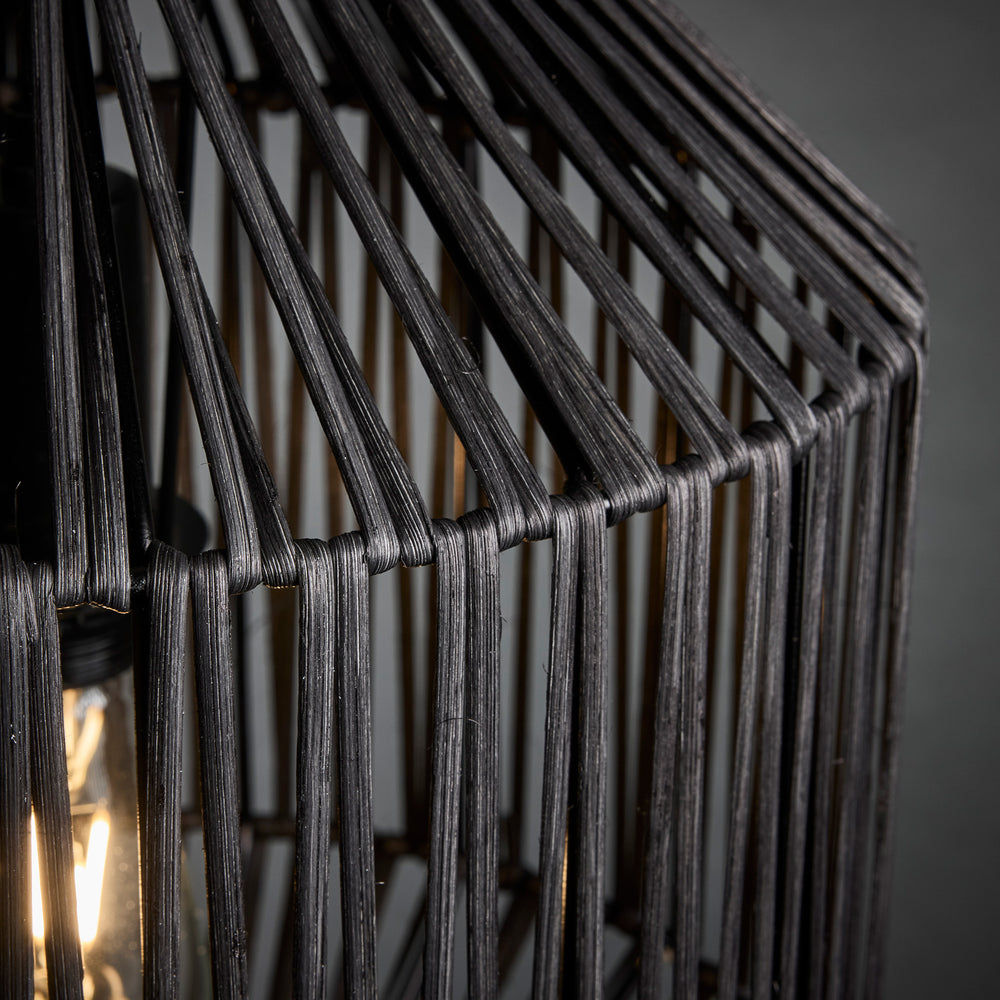 Diamond Boho Design 12-Inch Black Pendant Light by Industville - Design Code BH-RA-DIP12-BK