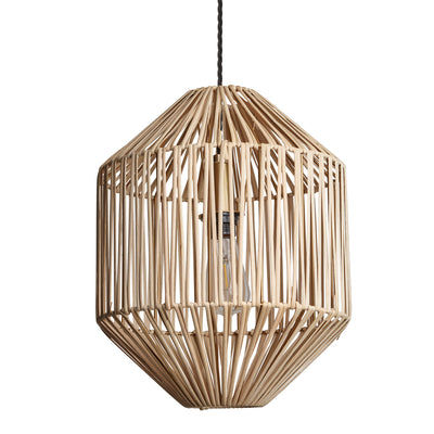 Diamond Boho Design 12-Inch Natural Pendant Light by Industville - Design Code BH-RA-DIP12-N