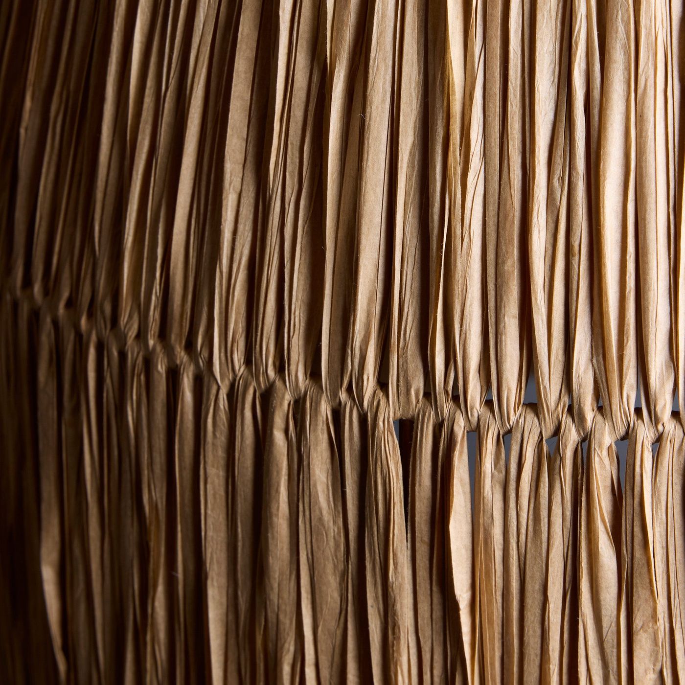 13-Inc Raffia Ceiling Pendant Light - Bell - Natural