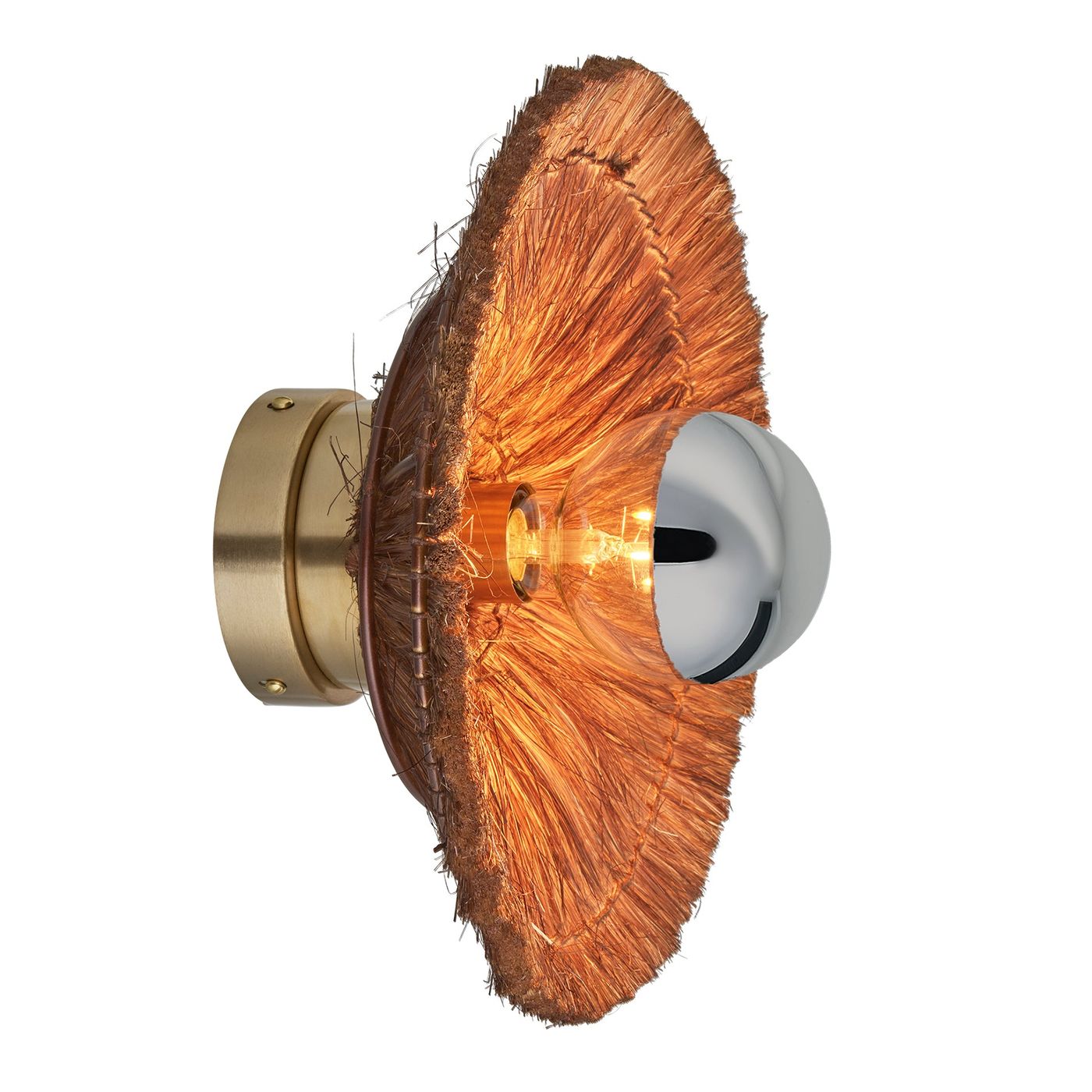 3-Inch_WallLight_FlushMount_Brown_Industville_Lighting_Round_Moonj_MO-NG-RWLFM13-BR_Lit_Angled