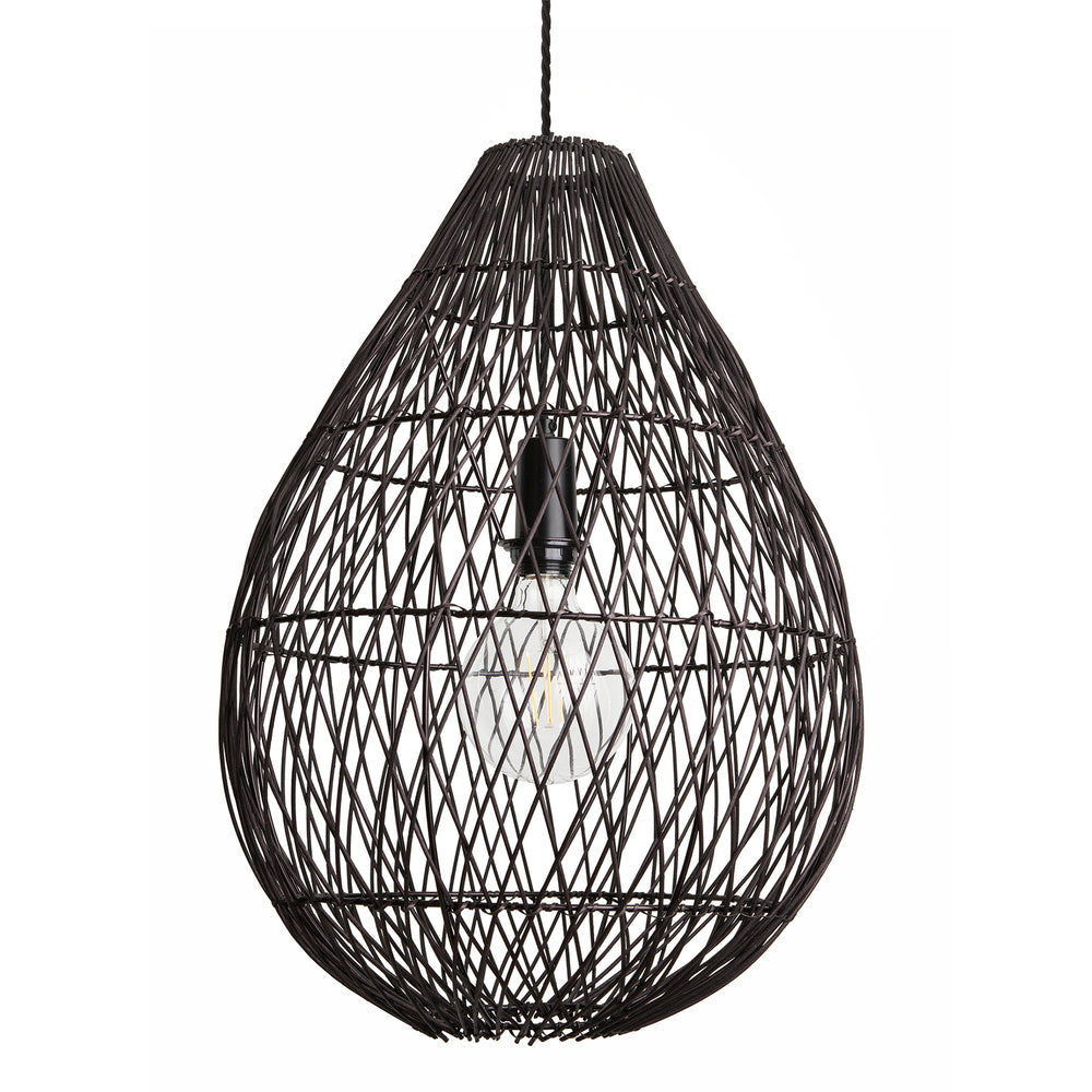 Black 16-Inch Pendant Lighting Drop Coastal CO-RA-DRP16-BK