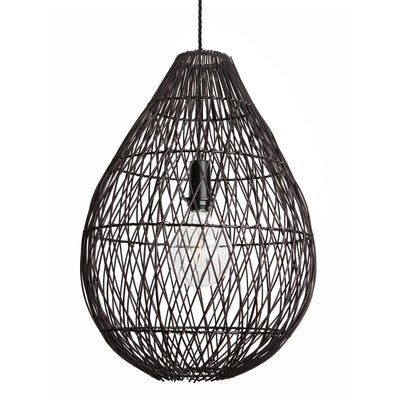 Black 16-Inch Pendant Lighting Drop Coastal CO-RA-DRP16-BK