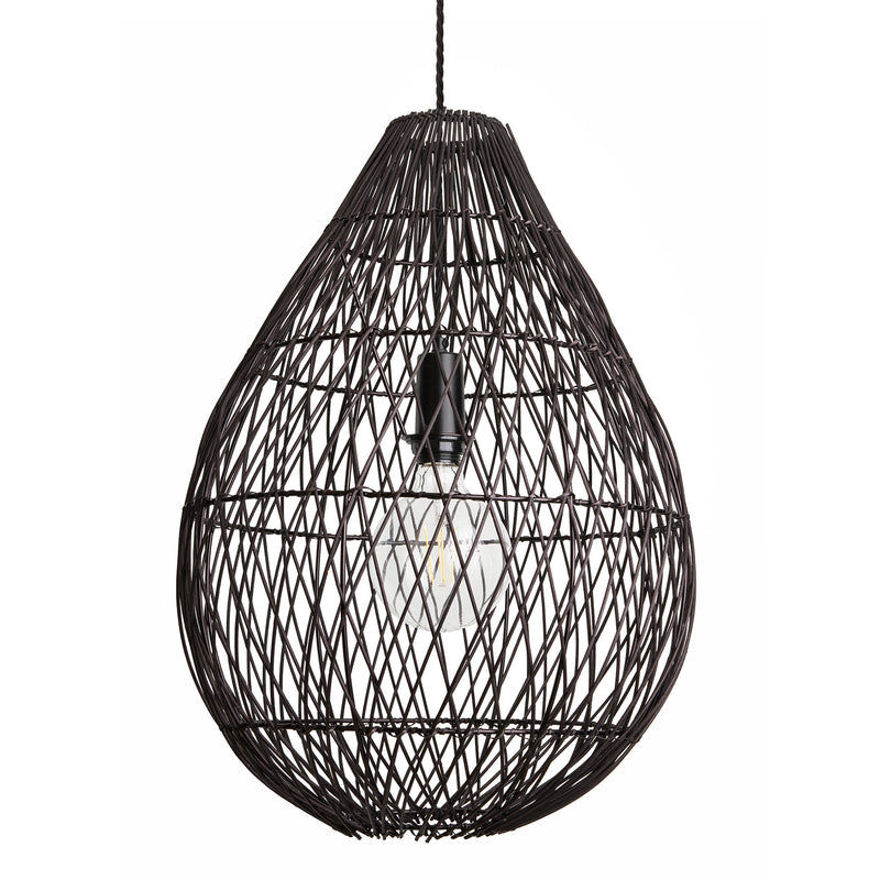 Black 16-Inch Pendant Lighting Drop Coastal CO-RA-DRP16-BK