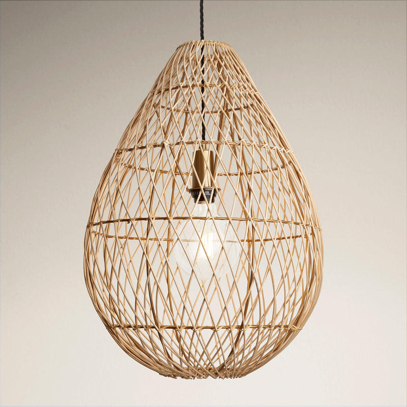 Natural 16-Inch Pendant Lighting Drop Coastal CO-RA-DRP16-N