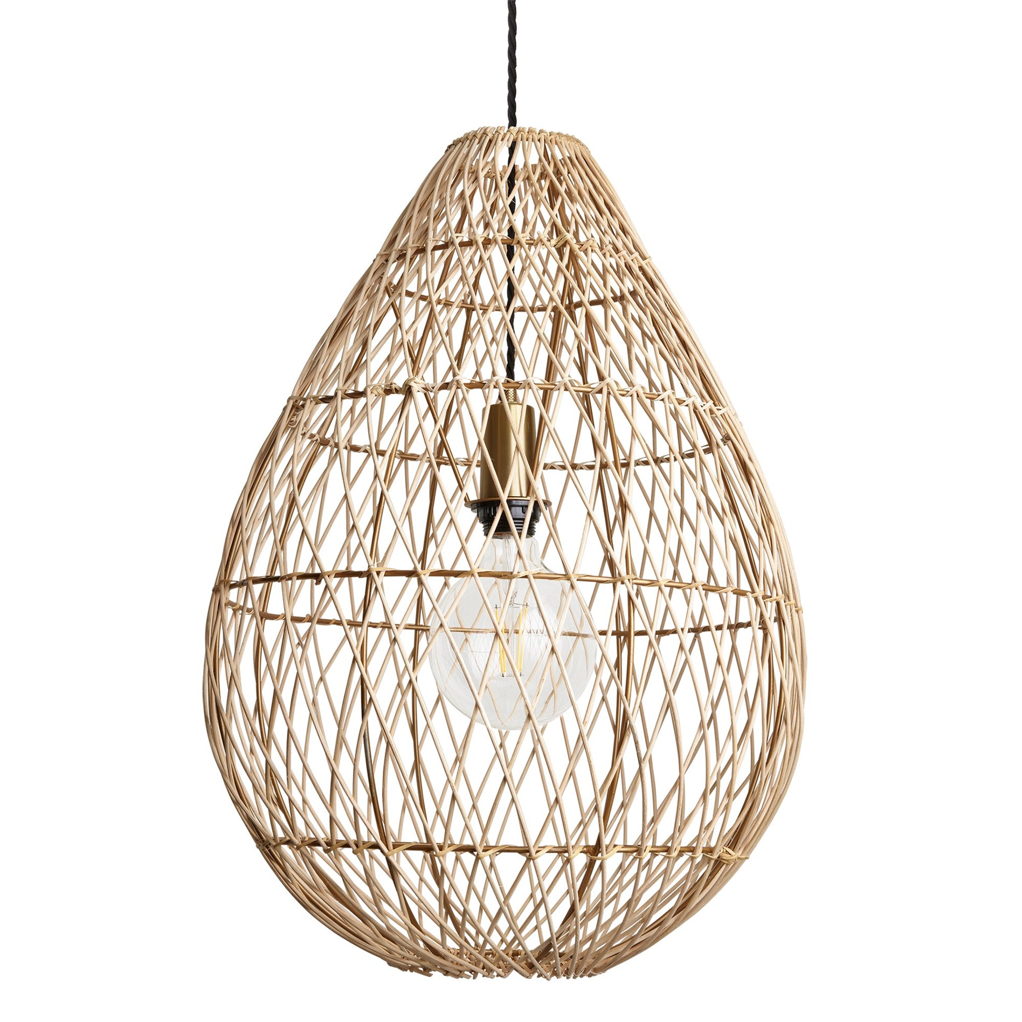 Natural 16-Inch Pendant Lighting Drop Coastal CO-RA-DRP16-N