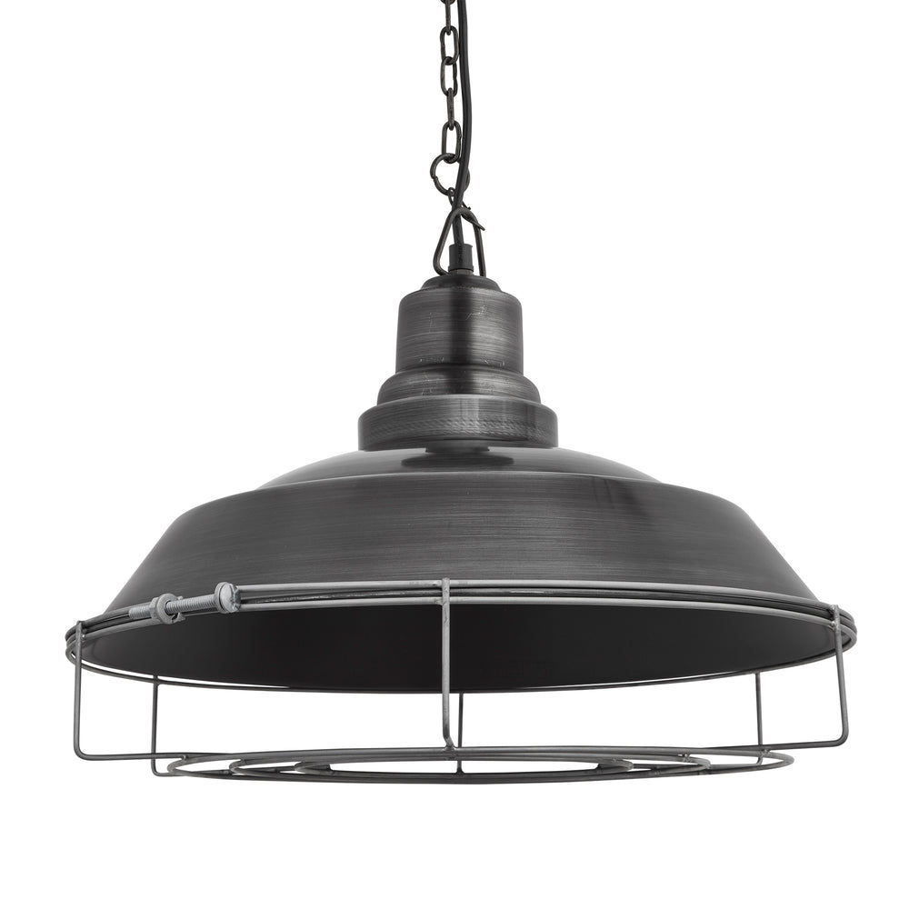 Brooklyn Step Pendant - 16 Inch - Pewter Industville BR-SP16-P-PCN-CG