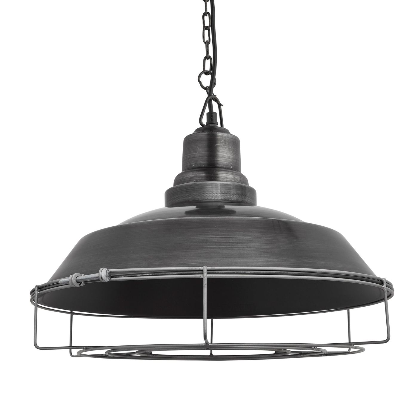 Brooklyn Step Pendant - 16 Inch - Pewter Industville BR-SP16-P-PCN-CG