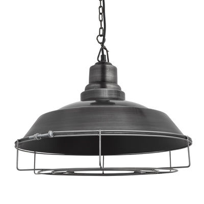 Brooklyn Step Pendant - 16 Inch - Pewter Industville BR-SP16-P-PCN-CG