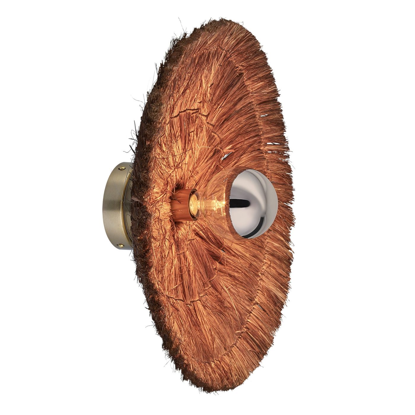 18-Inch_WallLight_FlushMount_Brown_Industville_Lighting_Round_Moonj_MO-NG-RWLFM18-BR_Lit_Angled