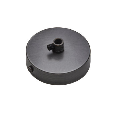 Small Ceiling Rose - 1 Outlet - Pewter - Ceiling Rose Light Fittings - Industville Lighting UK