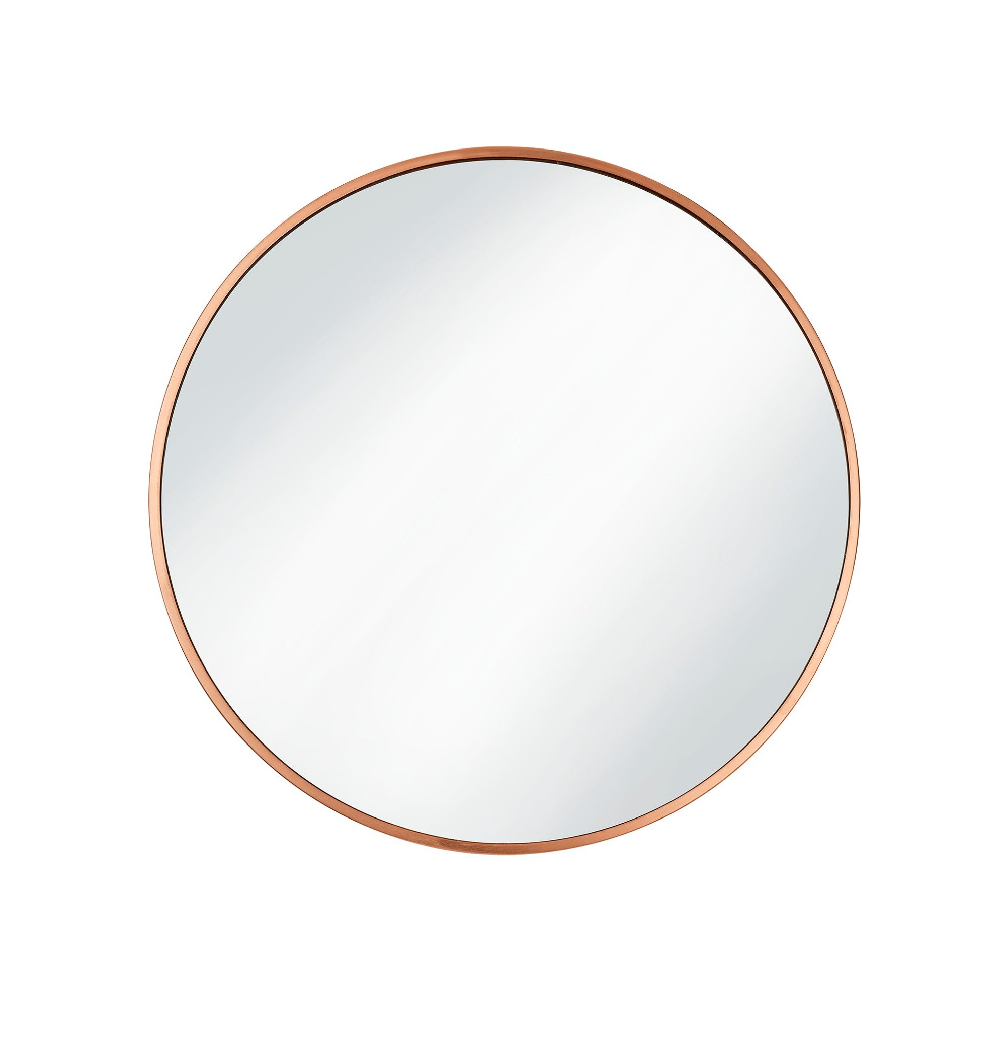 Copper Frame Urban Round Wall Mirror in 24 Inch, Product code is UR-R-WM24-C