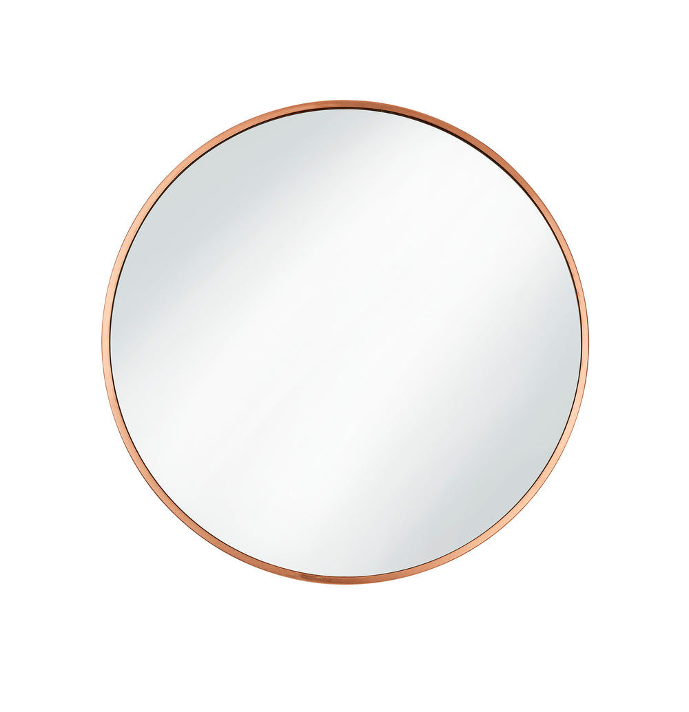 Copper Frame Urban Round Wall Mirror in 24 Inch, Product code is UR-R-WM24-C