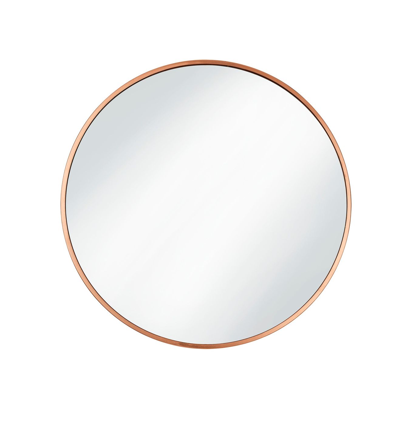 Copper Frame Urban Round Wall Mirror in 24 Inch, Product code is UR-R-WM24-C