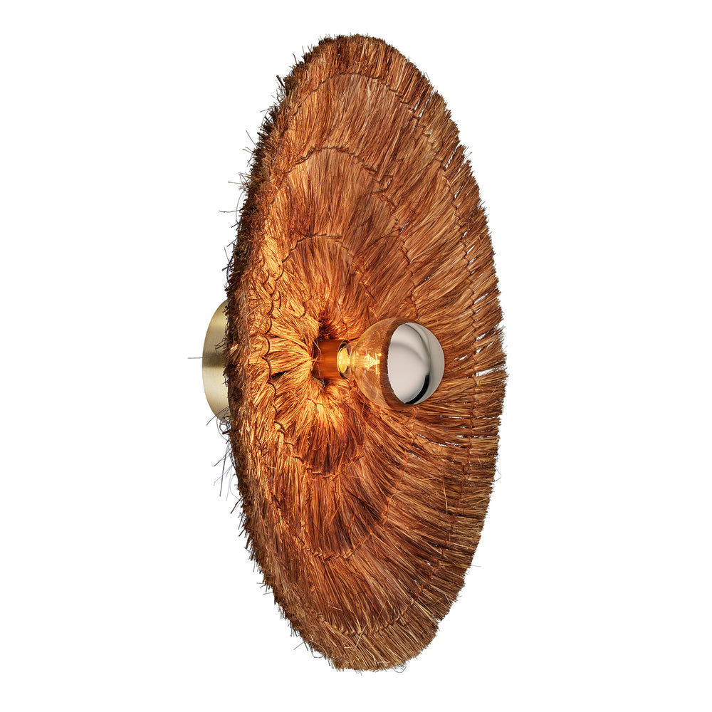 26-Inch_WallLight_FlushMount_Brown_Industville_Lighting_Round_Moonj_MO-NG-RWLFM26-BR_Lit_Angled
