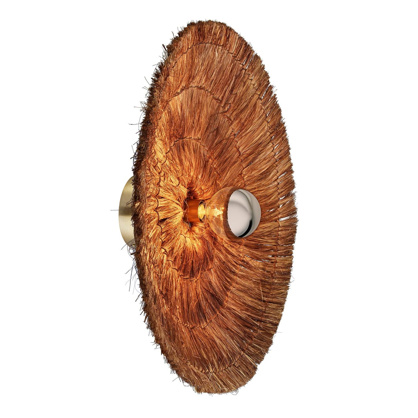 26-Inch_WallLight_FlushMount_Brown_Industville_Lighting_Round_Moonj_MO-NG-RWLFM26-BR_Lit_Angled