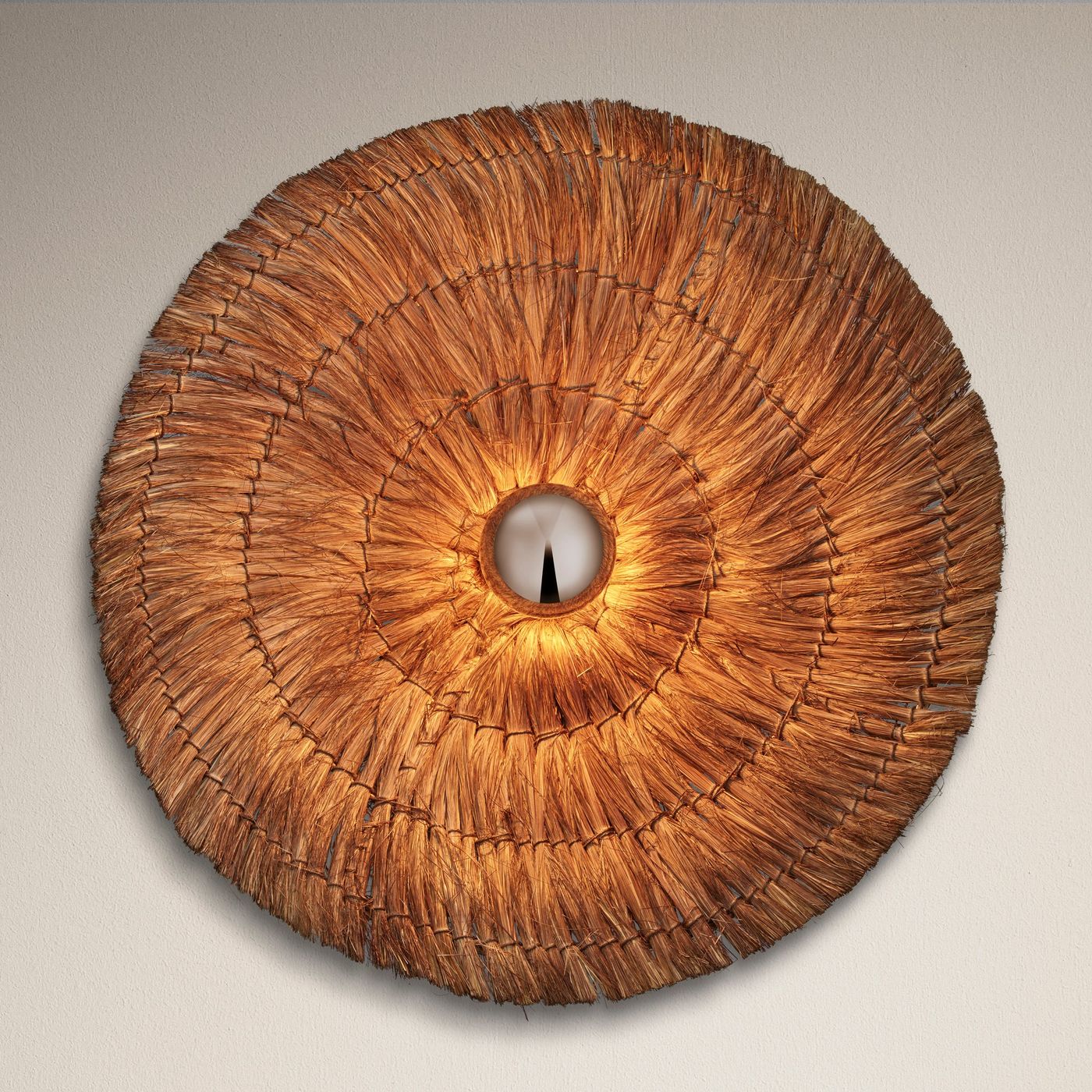 26-Inch_WallLight_FlushMount_Brown_Industville_Lighting_Round_Moonj_MO-NG-RWLFM26-BR_Lit_Front_TexturedBG_size_large