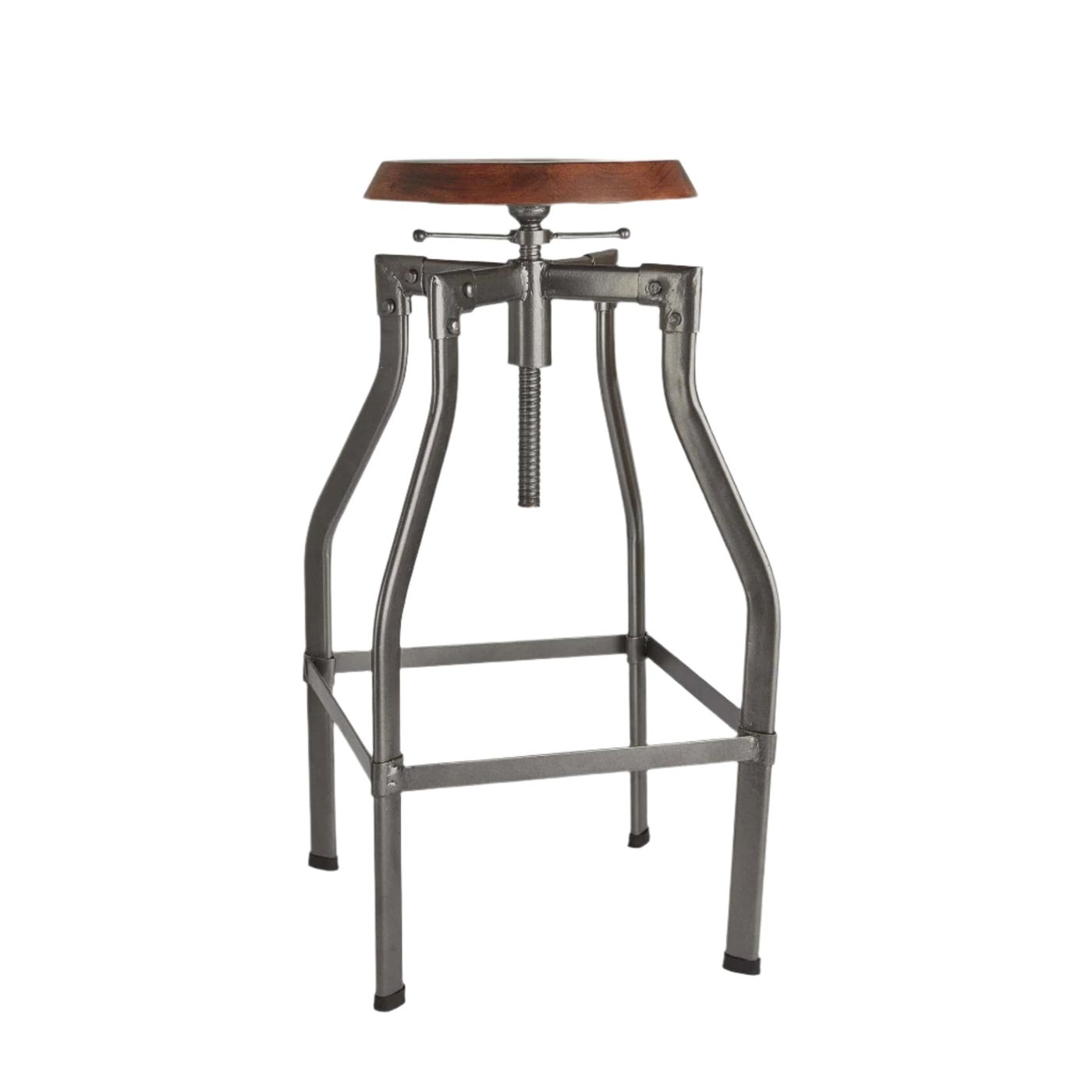 Turner Solid Wood and Metal Adjustable Bar Stool in 35 Inch, Product code is ST-TN-W