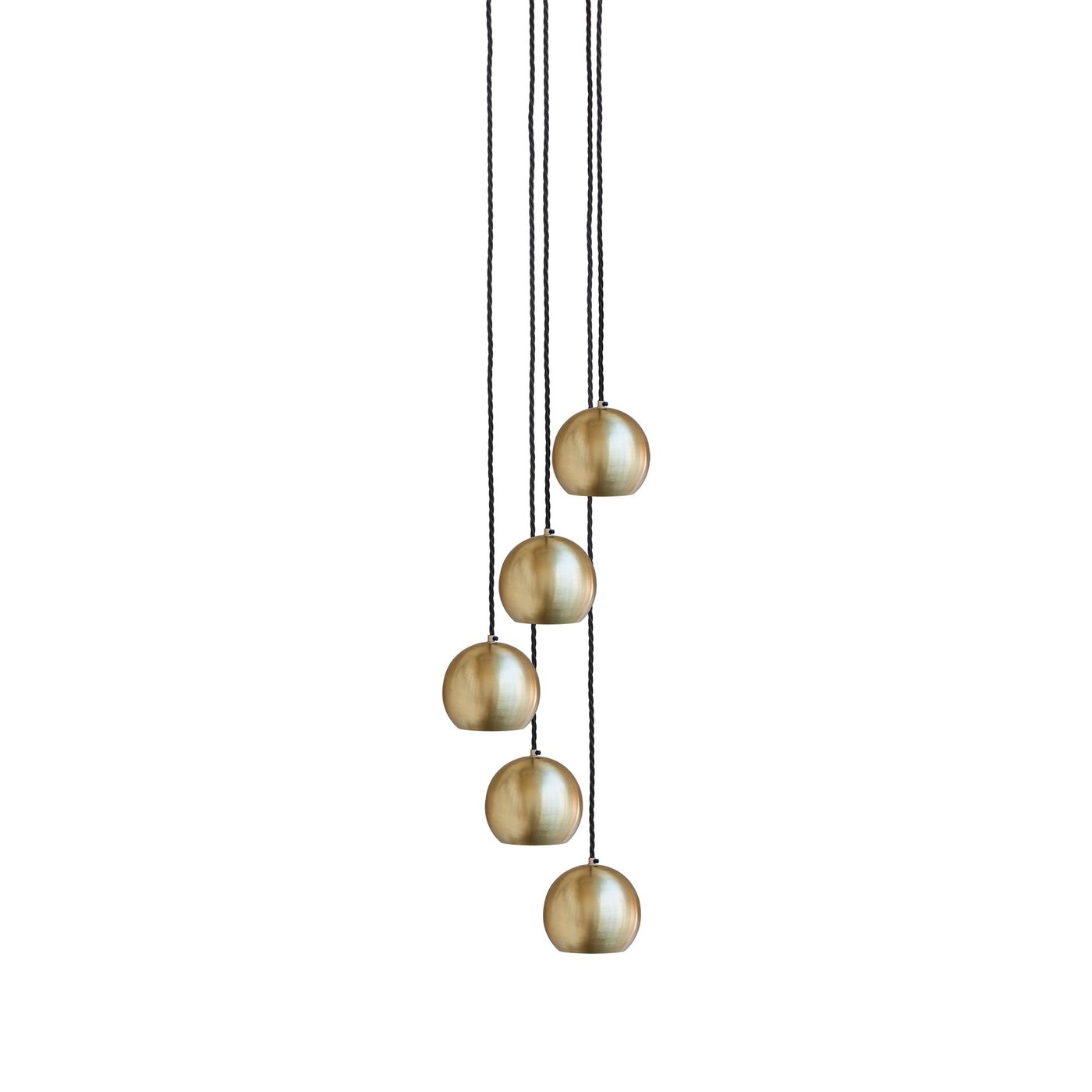 Brass 5 Pendant The Globe Collection Pendant - Industville SL-GLP-5W-B