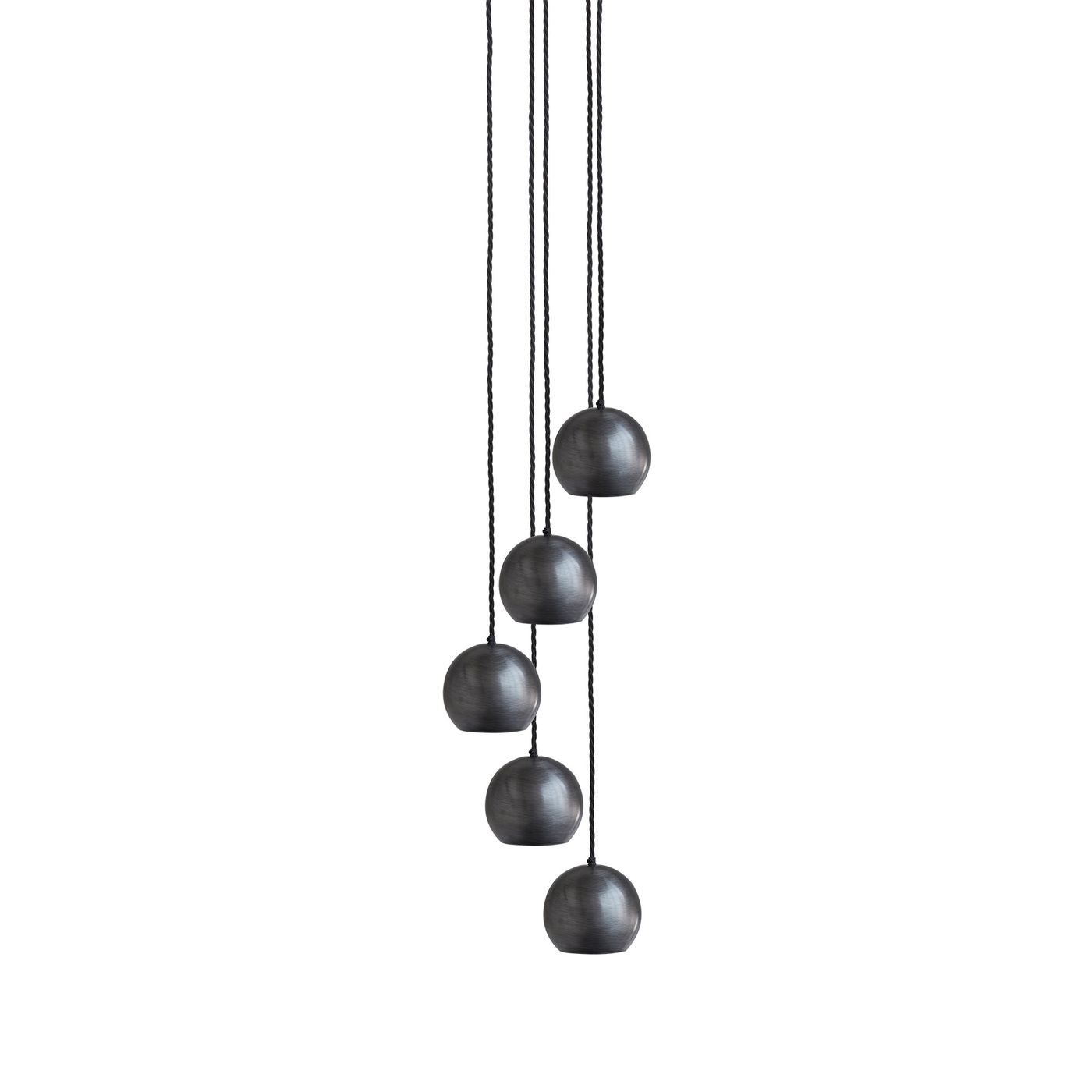 Pewter 5 Pendant The Globe Collection Pendant - Industville SL-GLP-5W-P