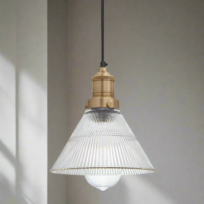 Glass Funnel - 7 Inch - Shade Only - Build Your Own Light - Industville Lighting UK