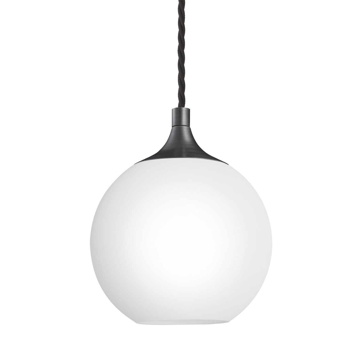 Chelsea Opal Glass Globe Pendant Light - 7 Inch - White Industville CH-OGL-GLP7-W-PH