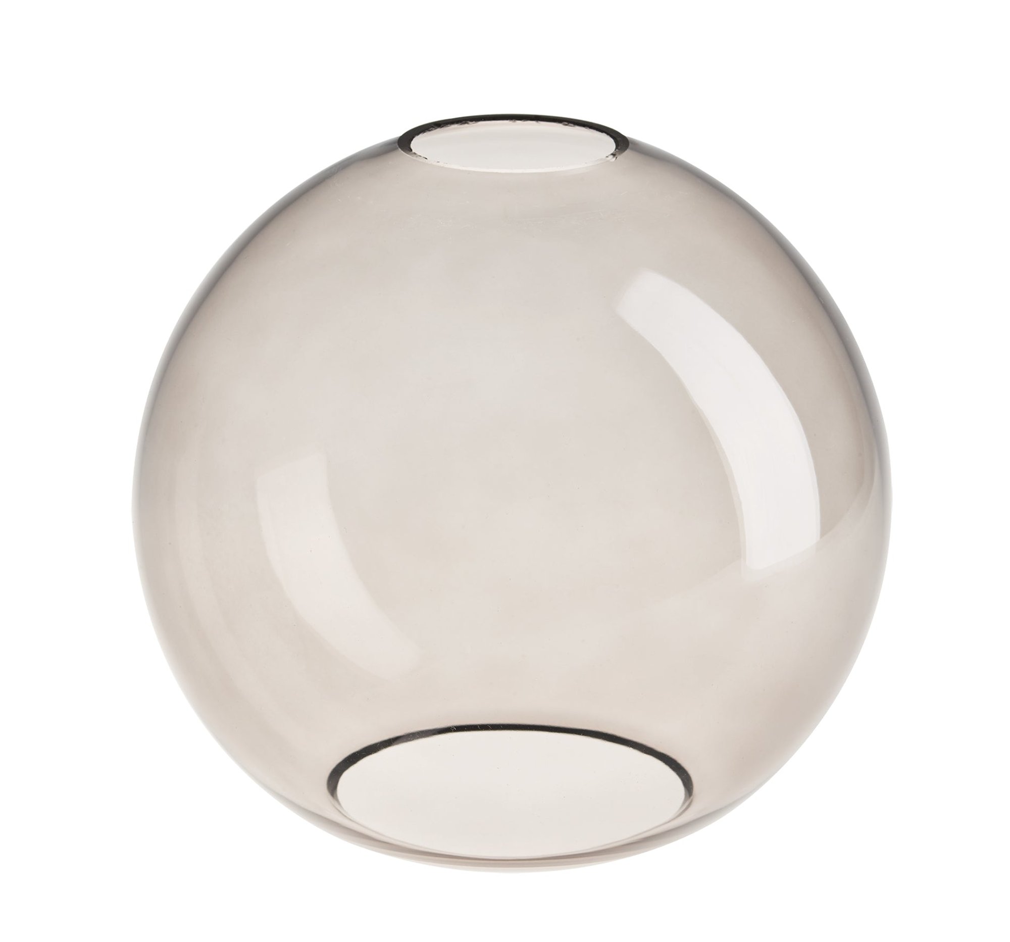 Smoked Glass Mocha Chelsea Globe Pendant - 7 Inch - Mocha