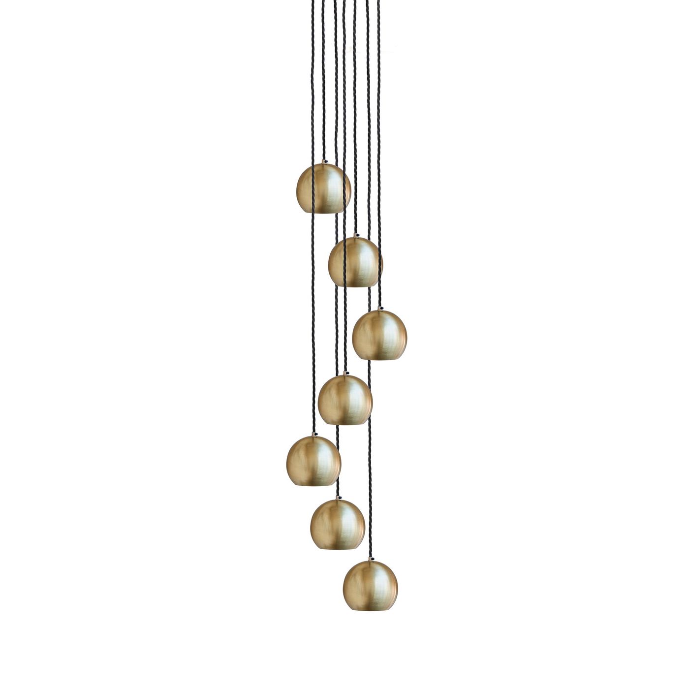 Brass 7 Pendant The Globe Collection Pendant - Industville SL-GLP-7W-B