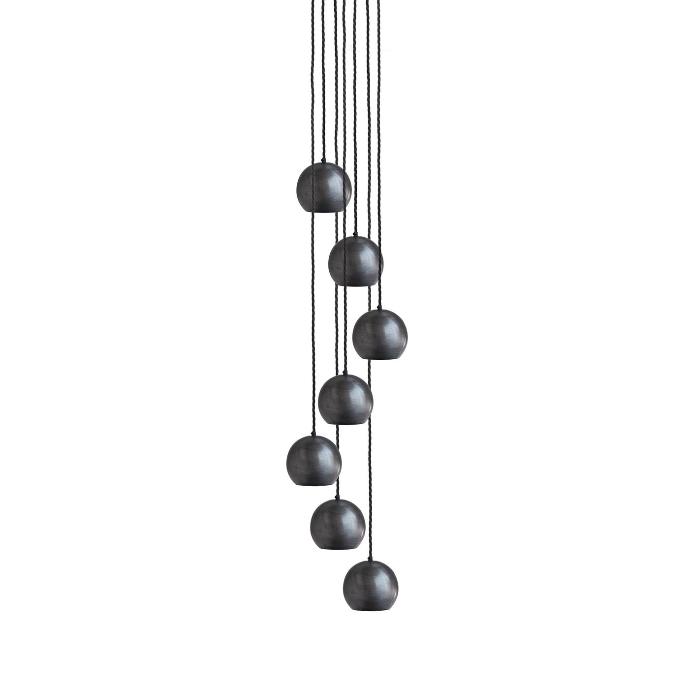 Pewter 7 Pendant The Globe Collection Pendant - Industville SL-GLP-7W-P