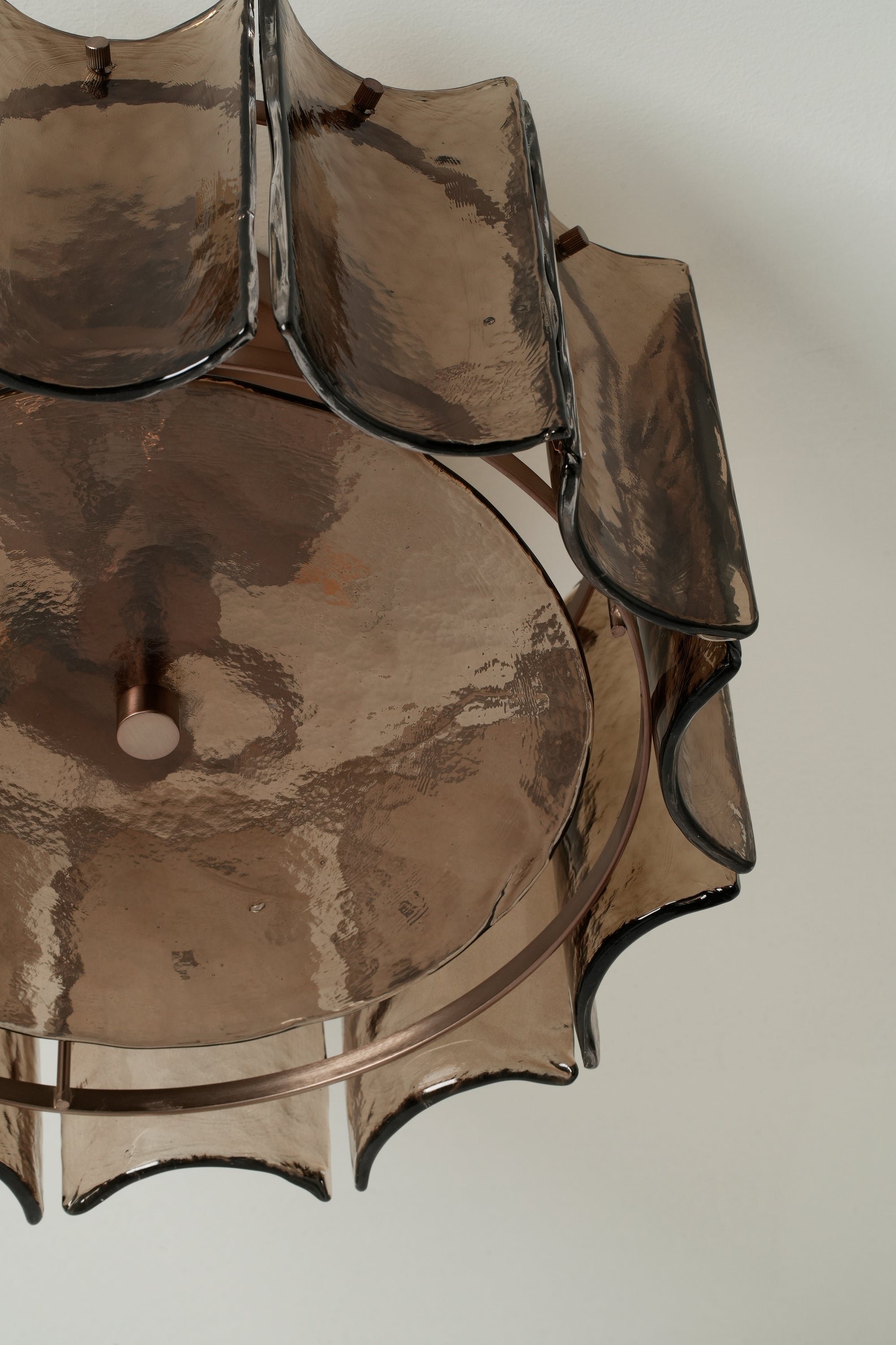 Amberley Round Flush Mount Light - 16 Inch - Bronze & Mocha