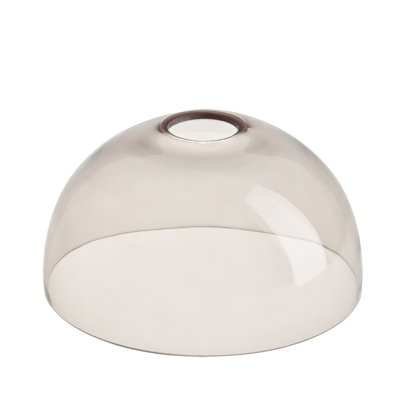 Smoked Glass Mocha Chelsea Dome Pendant - 8 Inch