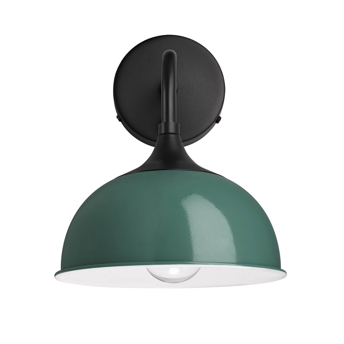 Turquoise with Black Holder Chelsea Dome Wall Light - 8 Inch - CH-DWL8-T-BKH